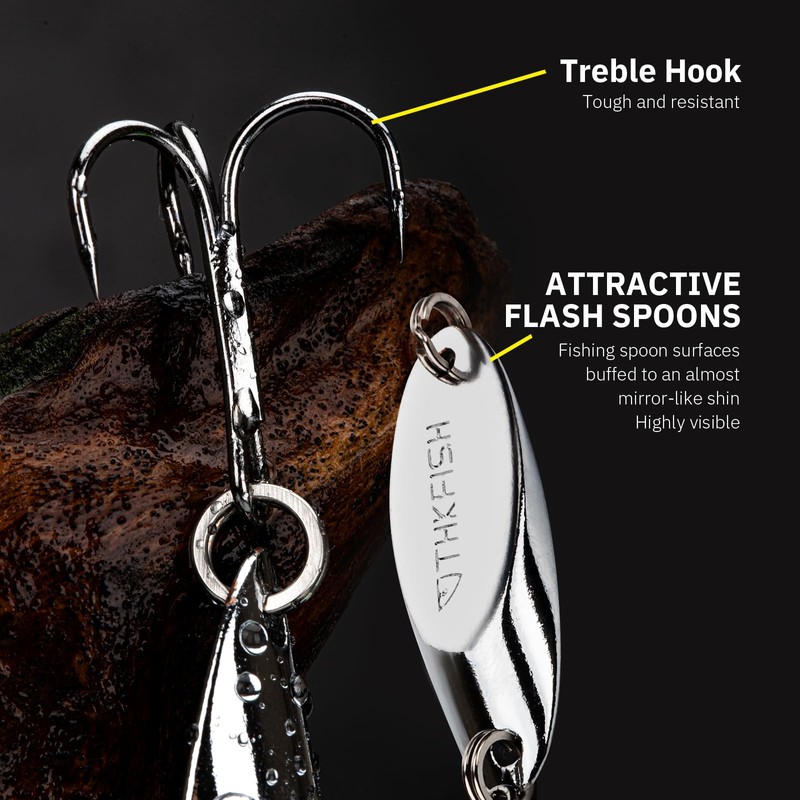 THKFISH Fishing Lures Trout Lures Fishing Spoons Lures for Trout