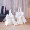 2Pcs Flower Girl Basket for Wedding, Wedding Basket with Satin