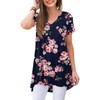 POPYOUNG Ladies Tunics to Wear with Leggings Summer Loose Short