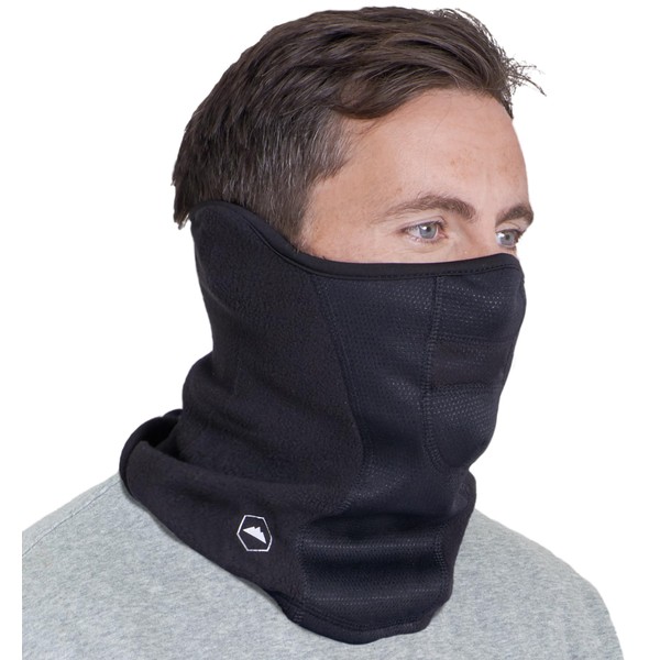 Tough Headwear Winter Face Mask & Ski Mask Neck Gaiter - Cold Weather Half Balaclava - Tactical Neck Warmer for Men & Women