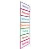 SMILEYBOARD Magnetic Days of the Week - 7 Piece Set