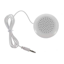 Aofan Portable Mini Cushion Speaker for MP3 MP4 Player 3.5 mm (White)