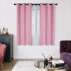 Deconovo Short Blackout Curtain, Pink Curtain, Thermal Insulated Soundproof Grommet