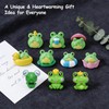 14Pcs Funny Tiny Frog Figurines, Mini Frogs Decor, Desk Shelf