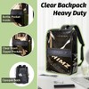HIMZ WARRIOR Clear Backpack Heavy Duty with Detachable 14” Laptop