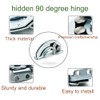 KAFENDA [2 pcs] Door Hinge Industrial Hinges Semi-Circular Door Hinges