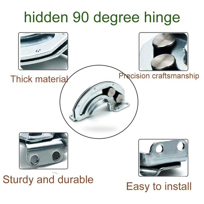 KAFENDA [2 pcs] Door Hinge Industrial Hinges Semi-Circular Door Hinges