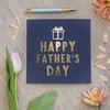 Happy Fathers day card for Father's day greetings card gold