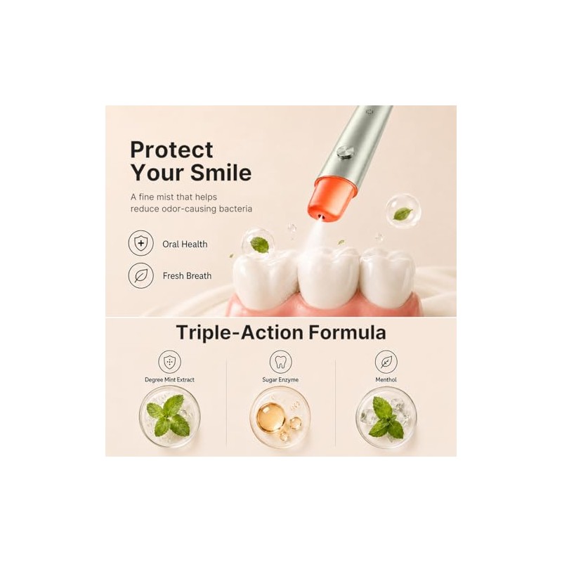 ZDEER Probiotic Electric Oral Spray for Fresh Breath