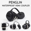 PENGLIN 5-Pack Waterproof HDMI Coupler, Panel Mount Pass Through Connector,