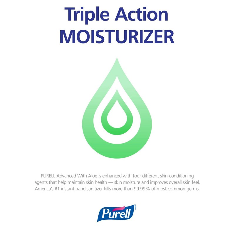 Purell Adv Aloe 8oz Pump (2 Pack)