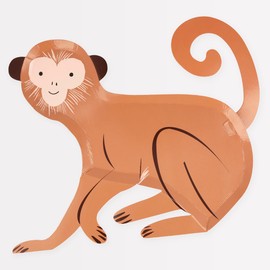 Meri Meri Disposable Safari Plates, Pack of 8 Disposable Plates for Party, Safari Birthday Decorations, Jungle Birthday Party Decorations, Safari Baby Shower Decorations