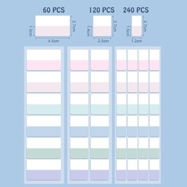 MOLIMOLI Griffregister - 420 Stück Index Tabs & Kleberegister, Seitenmarker Selbstklebend in 3 Größen für effektive Datei-Klassifizierung