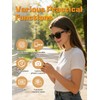 SIHUADON Smart Glasses Sunglasses for Men & Women, Bluetooth Open-Ear