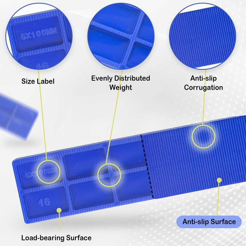 Spacer Plastic 28 x 100 mm Underlay Plates Plastic 90