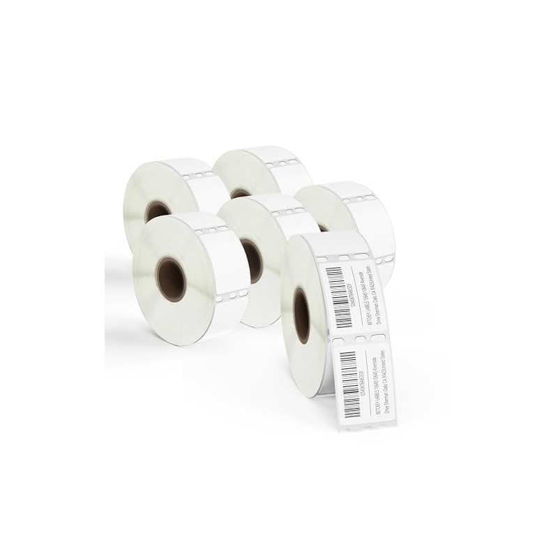 BETCKEY - Film Removable Label Replacement for DYMO 30347 (1"