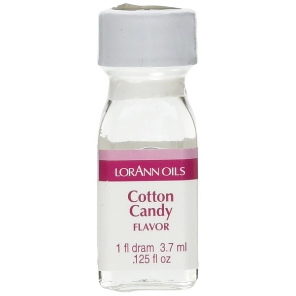 LorAnn Cotton Candy Super Strength Flavor, 1 dram bottle (.0125 fl oz - 3.7ml)