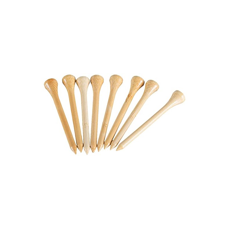 Namvo Pack of 30 Premium Bamboo Golf Tees 70mm Length,