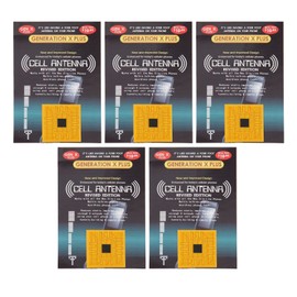 LOCADENCE 5Pcs Cell Phone Signal Enhancement Sticker, Signal Antenna Booster Stickers for Outdoor Camping Elevators Tunnels Mountains