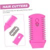WOONEKY 4pcs Hair Cutting Combs Lightweight Hair Thinning Portable Double-edge