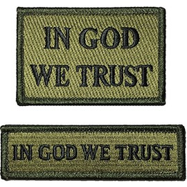 Parche táctico in GOD WE Trust and Tab – OD (Olive Drab) – por Ranger Return (in-GOD-WE-TRST-ATAB-OD)