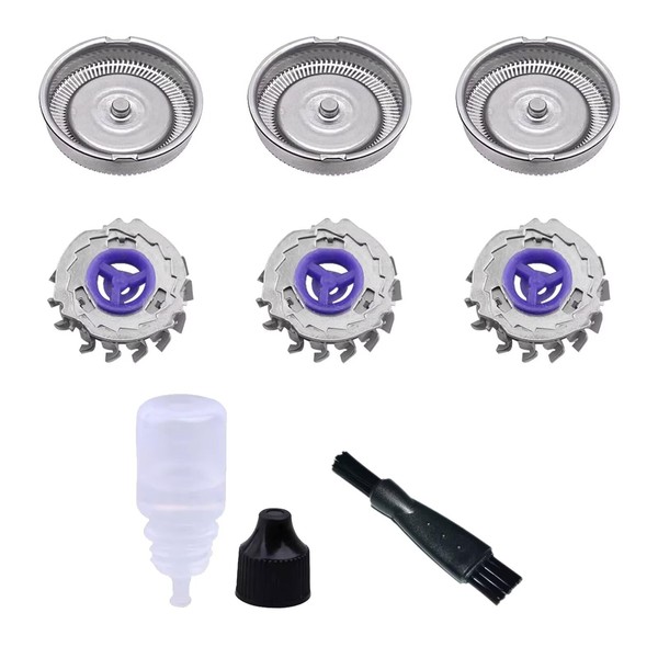 lingsee HQ5 3Pcs Replacement Shaver Complete Head Shaver Blade with