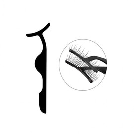Magnetic Clip-On Eyelashes for Makeup Black (GD07560) 100ea