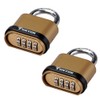 riin 2X Combination Padlock Alloy Indoor Outdoor Rust Proof Weather