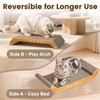 PurrSonic Large Cat Scratching Cardboard Pad, 24" Indoor Horizontal Corrugated