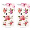 Facet watercolor tattoo sticker, WT06, 2 pieces / 파셋 수채화 타투 스티커, WT06, 2개