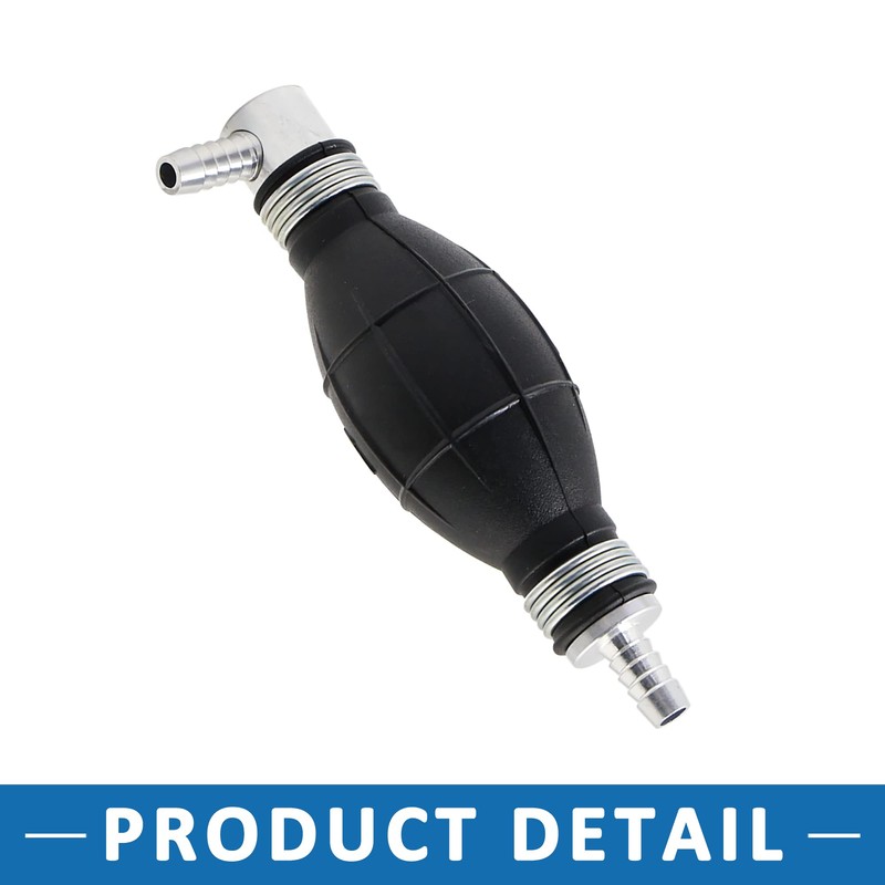 A ABSOPRO 8mm Hand Primer Gasoline Petrol Diesel Pump Black