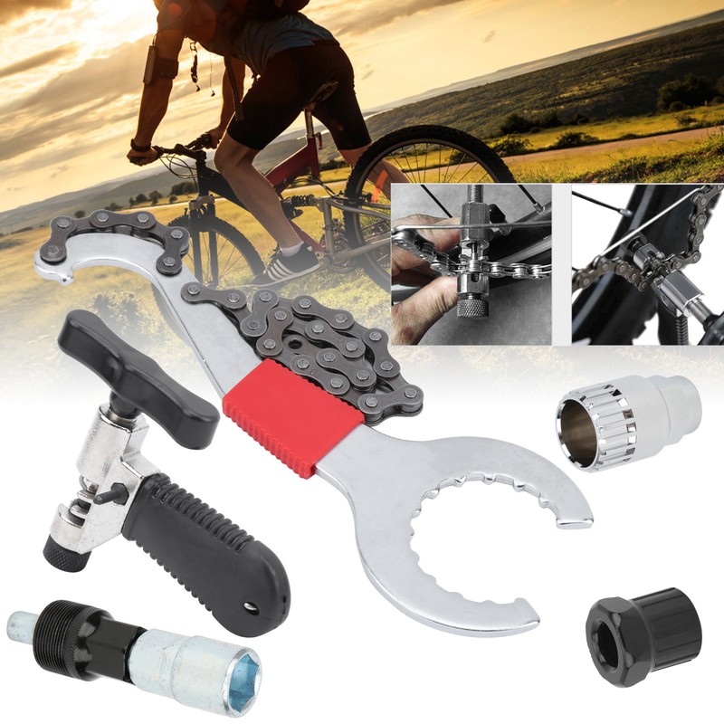 5pcs Bicycle Repair Tool Kit Bike Chain Cutter Bottom Bracket