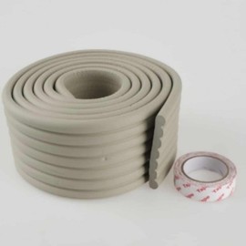 W-Shape Grey 2m Desk Corner Protector Corner Protection Cushion 2ea