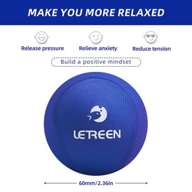 LETREEN Stress Ball, Tri-Density Stress Balls for Adults & Grip Strengthening, Squeeze Balls for Hand Therapy, Squishy Stress Ball, Hand Strengthener Ball, Hand Balls for Therapy