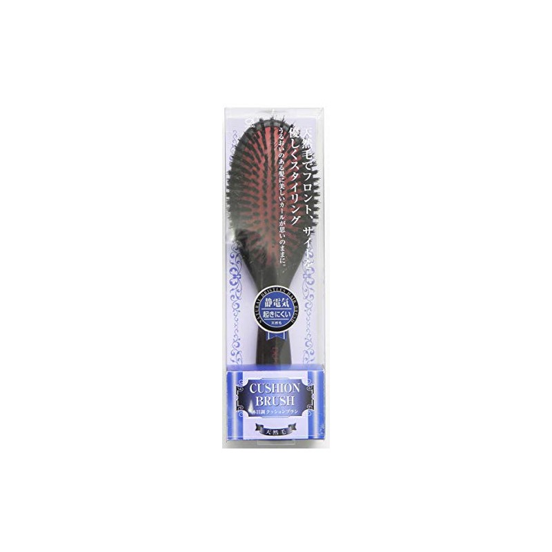 Ikemoto Hakko Industrial Natural Hair Cushion Brush, Brown, W 2.3