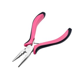Professional 3-hole Hair Extension Pliers, The Pliers Head Is Made of Nickel-iron Alloy and Will Not Rust, Suitable for Micro Nano Ring Hair Extension Opener and Removal Tool