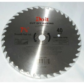 Do It 7 1/4" 40 Teeth Saw Blade Cut off and Ripping Smooth Fast Cut