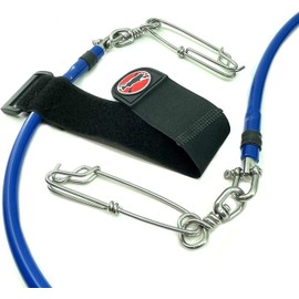 SPEARFISHING WORLD Tubing Float Line Heavy Duty Tuna Clips for Spearfishing (Blue, 100 Feet)