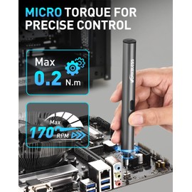 WorkBless WorkBless Mini Electric Screwdriver, 3.7V Precision Screwdriver Set, 24-in-1 Magnetic Bits, USB-C Rechargeable, Repair Tool Set for Electronics and DIY Projects