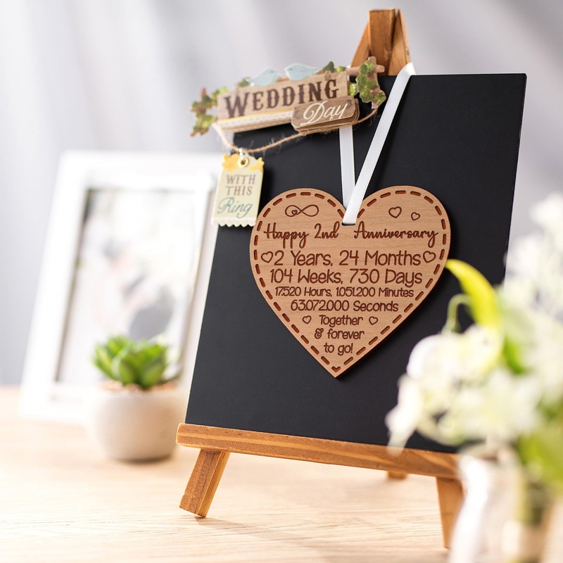Happy 2nd Anniversary Gift for Couples Wedding Anniversary Gift for