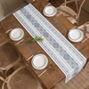 Tosleo Boho Table Runner Gray Stripe Table Runner for Modern