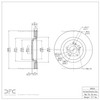 Dynamic Friction Company Front GEOSPEC Coated Brake Rotor 604-58026 (1)