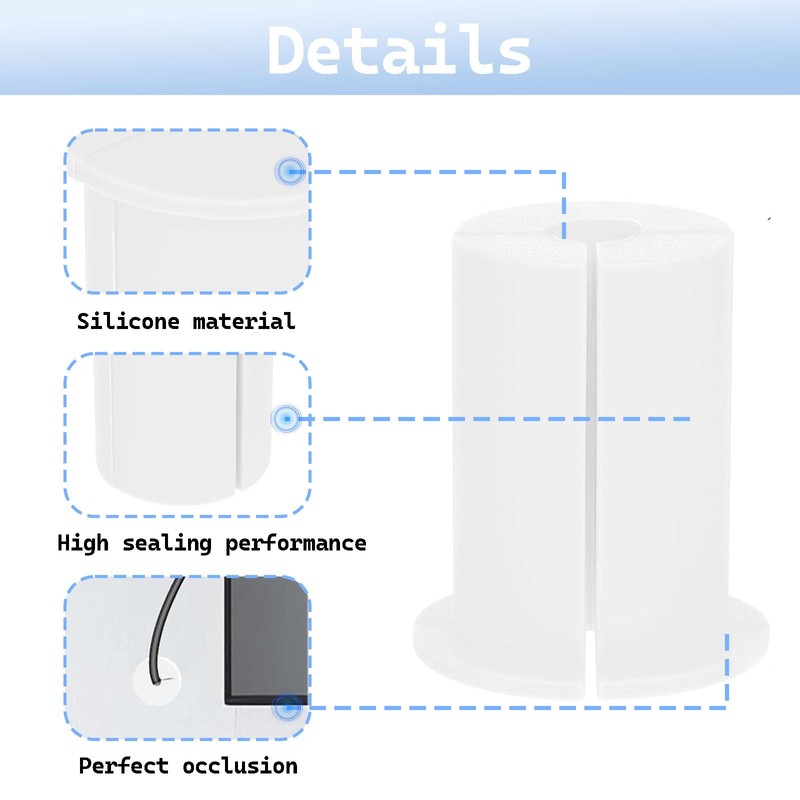 2 Pcs Cable Wall Grommet, Grommet Kit, High Quality Cable