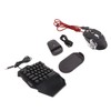 One Handed Gaming Keyboard Mouse Converter Wired 35 Keys Backlit