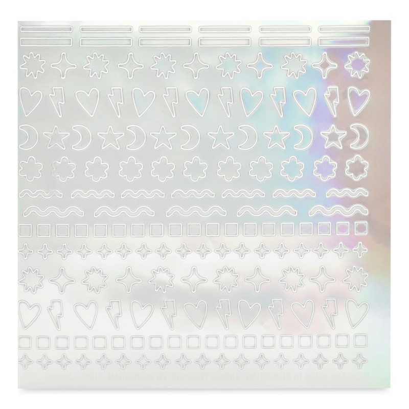 iscream Shining Star Holographic Nail Stickers 5 Sheet Set