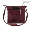 Cochoa Small Soft Pebbled Real Leather Women Crossbody Handbags &