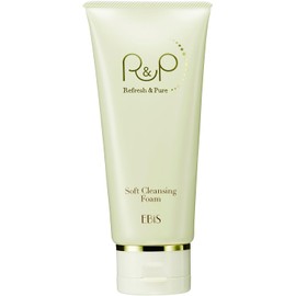  Ebisu Cosmetics R P Soft Cleansing Foam, 3.5 oz (100 g), Mud Cleansing Foam, Made of Premium Clay, Non-Alcoholic