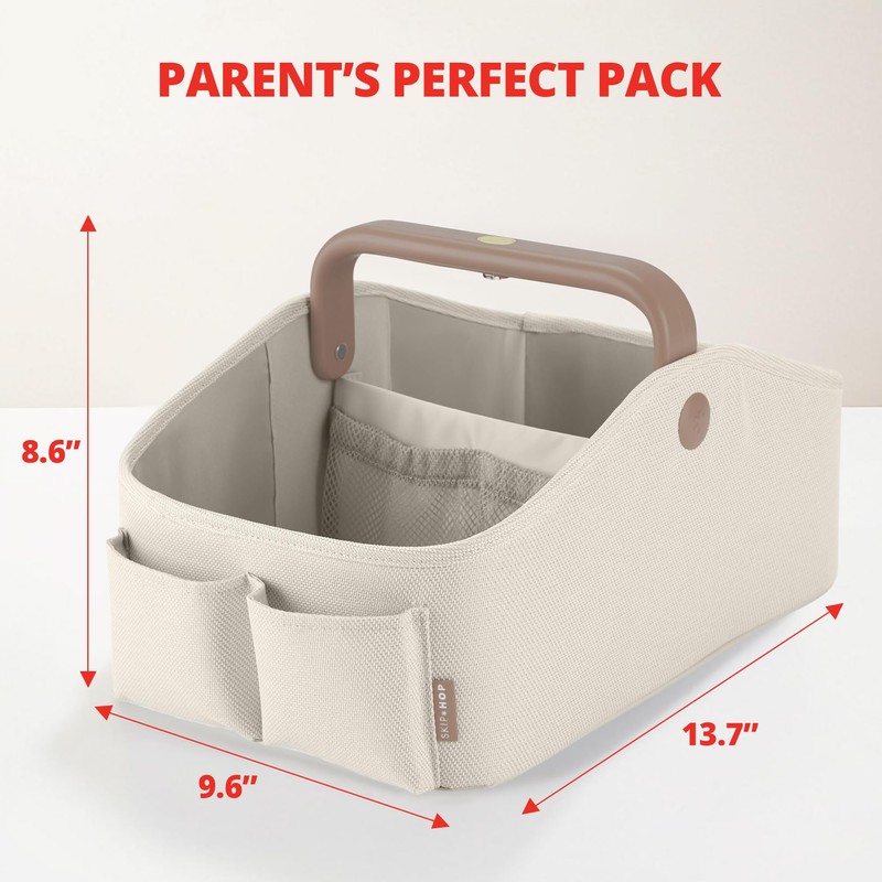 Skip Hop Diaper Caddy Organizer with Touch Sensor Night Light