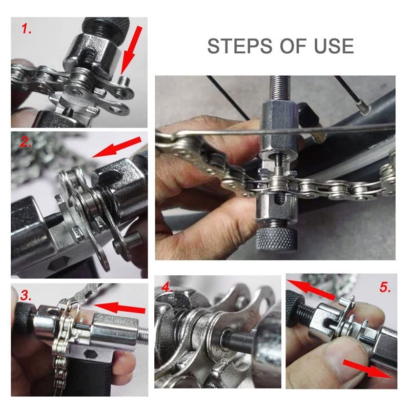 AIMALL Bicycle Chain Breaker Tool 3.9x2.8in Durable Bike Link Splitter