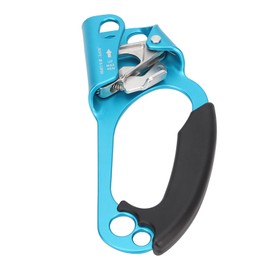 Hand Ascender, Rock Climbing Tree Arborist Rappelling Gear Equipment Rope Clamp for 8~13MM Rope, Outdoor Mountaineering Tree Arborist Climbing Rappelling Equip Hand Ascender (Right Blue)